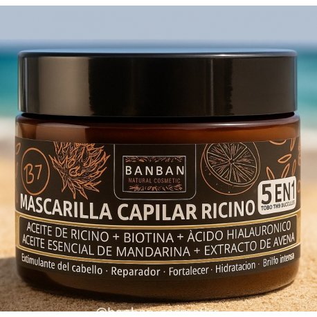 Mascarilla capilar ricino