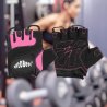 Guantes de cuero rosa