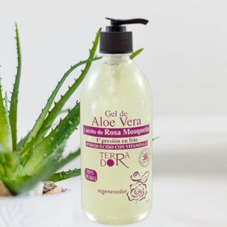 Gel rosa mosqueta y aloe