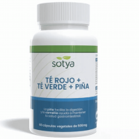 Té verde, té rojo y piña 60 cápsulas