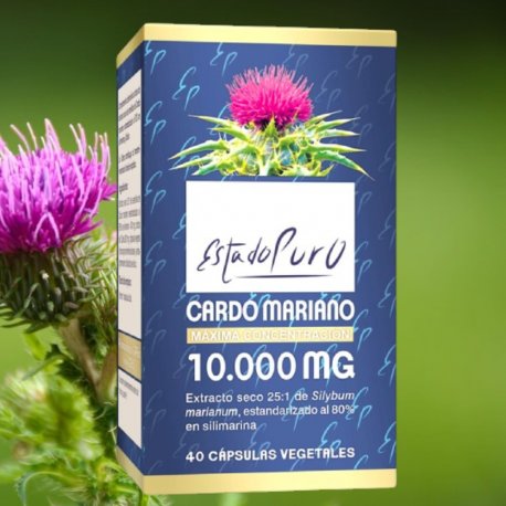 Cardo mariano 10000 mg 80 cápsulas