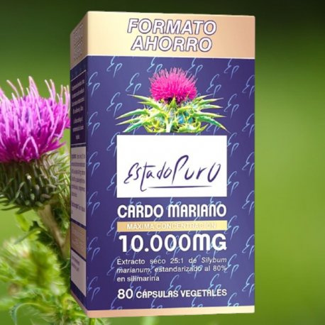 Cardo mariano 10000 mg 80 cápsulas