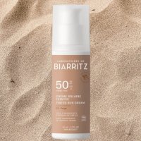 Crema solar facial SPF50 color Beige