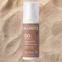 Crema solar facial SPF50 color Beige