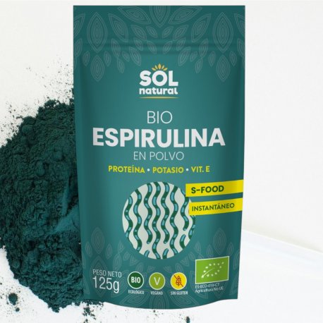 Alga espirulina Bio en polvo 125 g