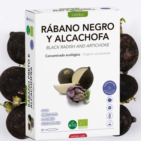 Rábano negro y alcahofa Bio 20 ampollas